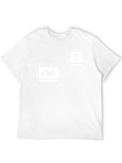 Camiseta Negra Ctrl + C Copiar Pegar