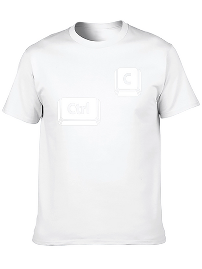 Camiseta Negra Ctrl + C Copiar Pegar