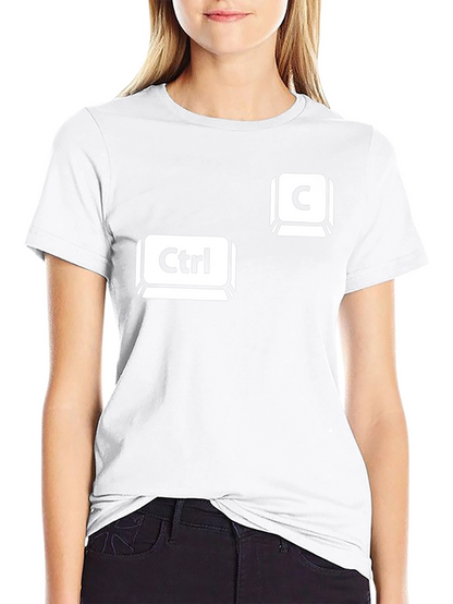 Camiseta Negra Ctrl + C Copiar Pegar