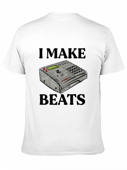 Camiseta Negra I Make Beats - Diseño Musical