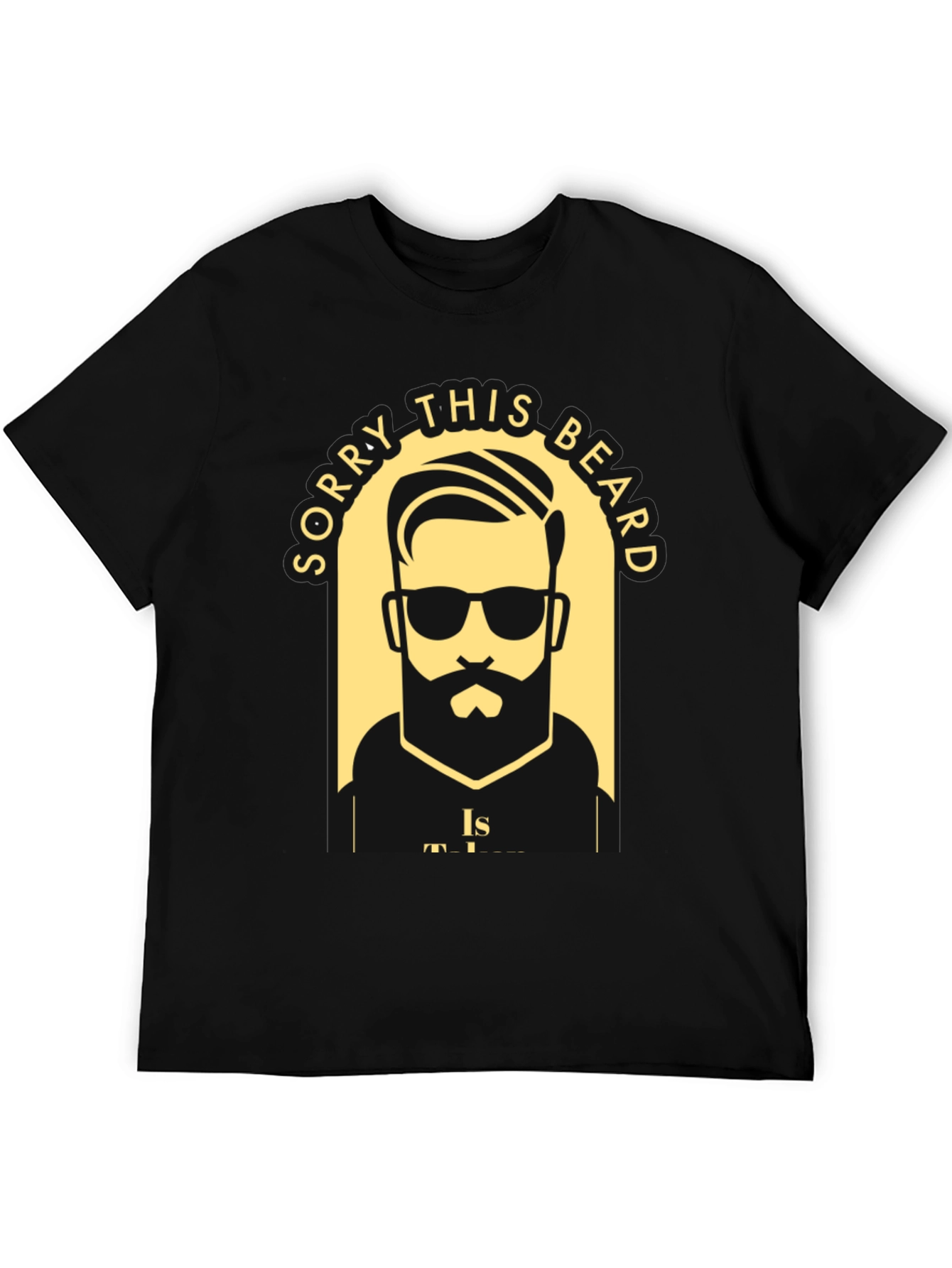 Camiseta Negra Lo Siento Esta Barba Está Ocupada