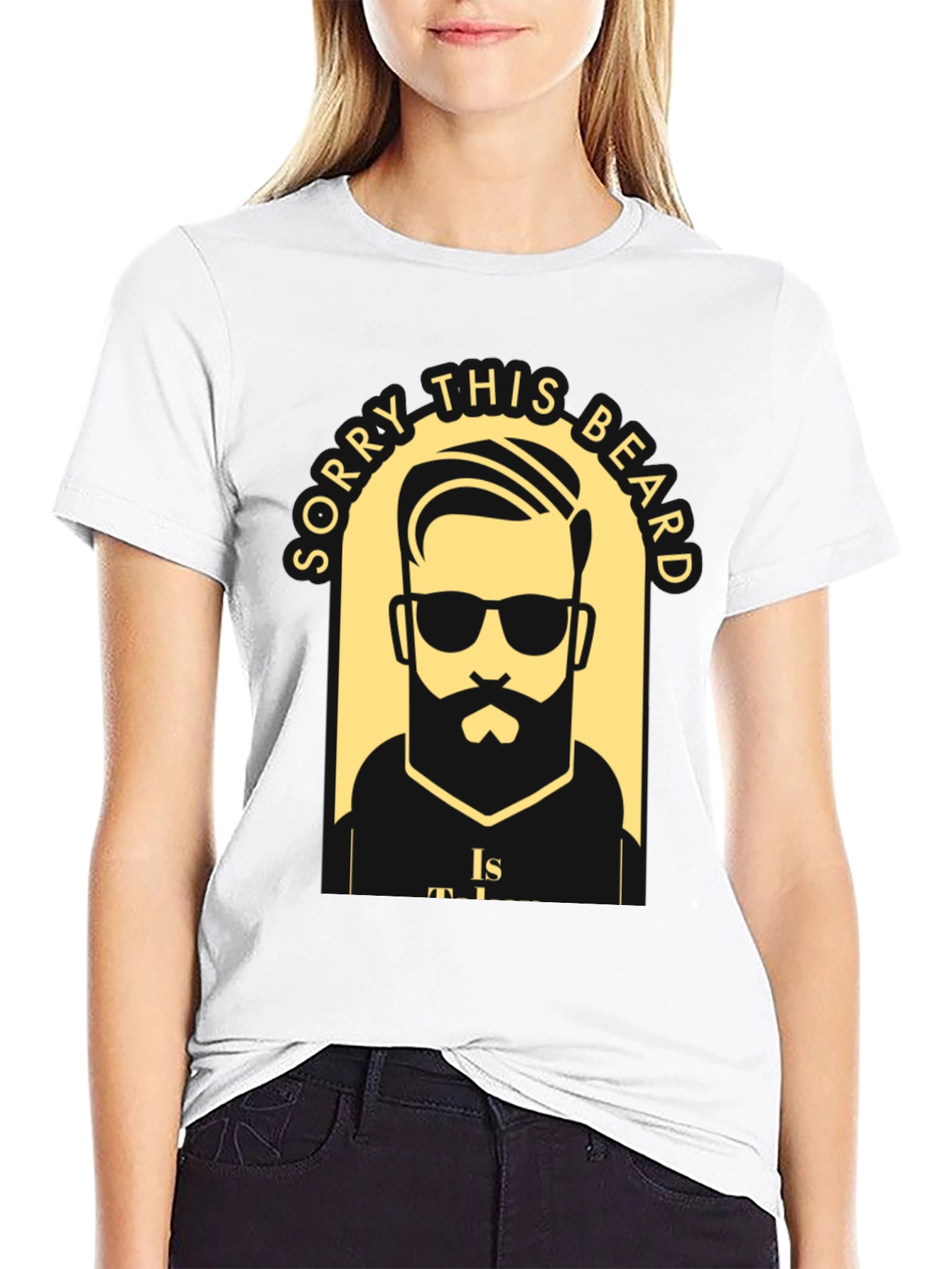 Camiseta Negra Lo Siento Esta Barba Está Ocupada