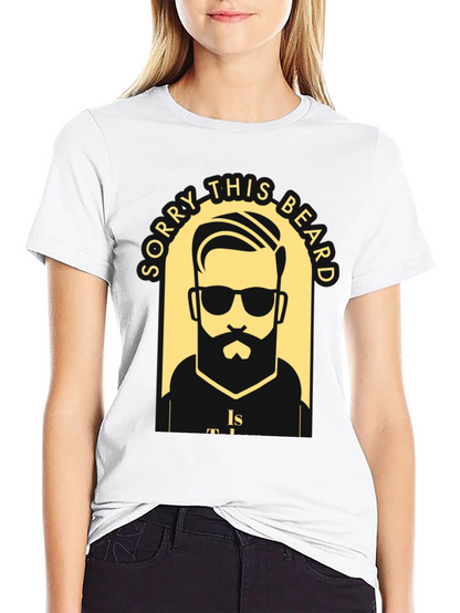 Camiseta Negra Lo Siento Esta Barba Está Ocupada
