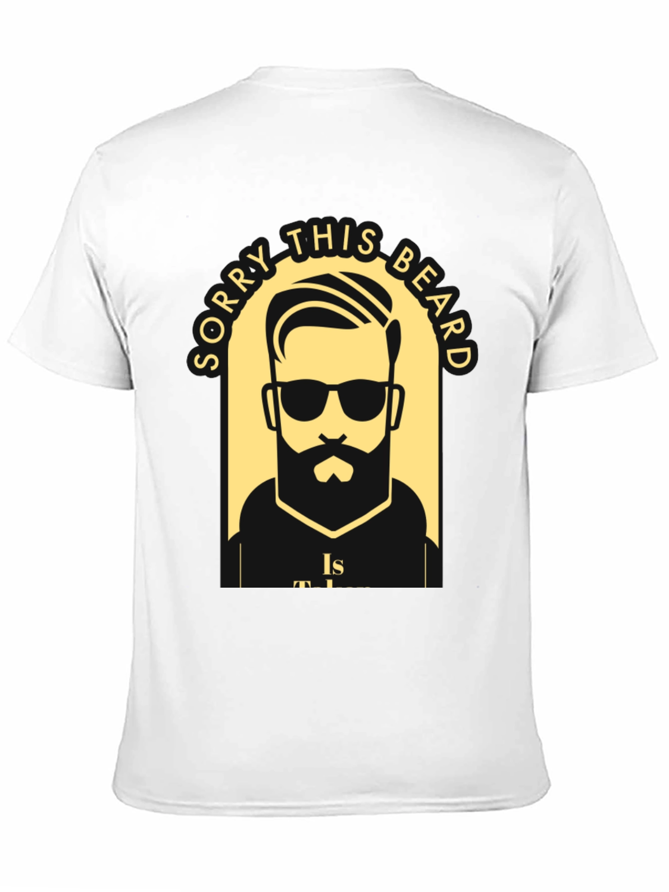 Camiseta Negra Lo Siento Esta Barba Está Ocupada