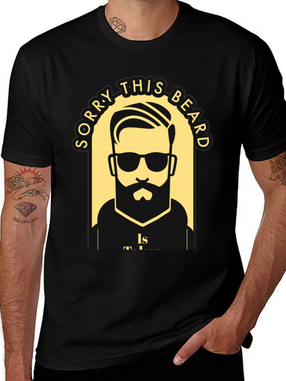 Camiseta Negra Lo Siento Esta Barba Está Ocupada