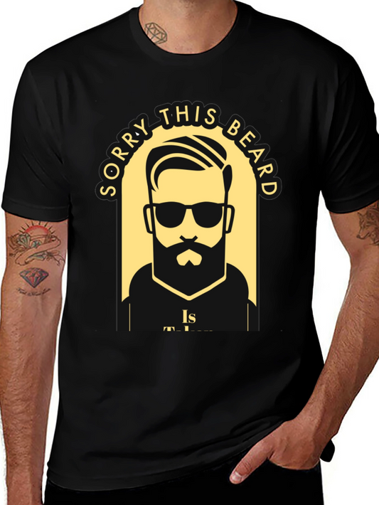 Camiseta Negra Lo Siento Esta Barba Está Ocupada