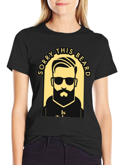 Camiseta Negra Lo Siento Esta Barba Está Ocupada