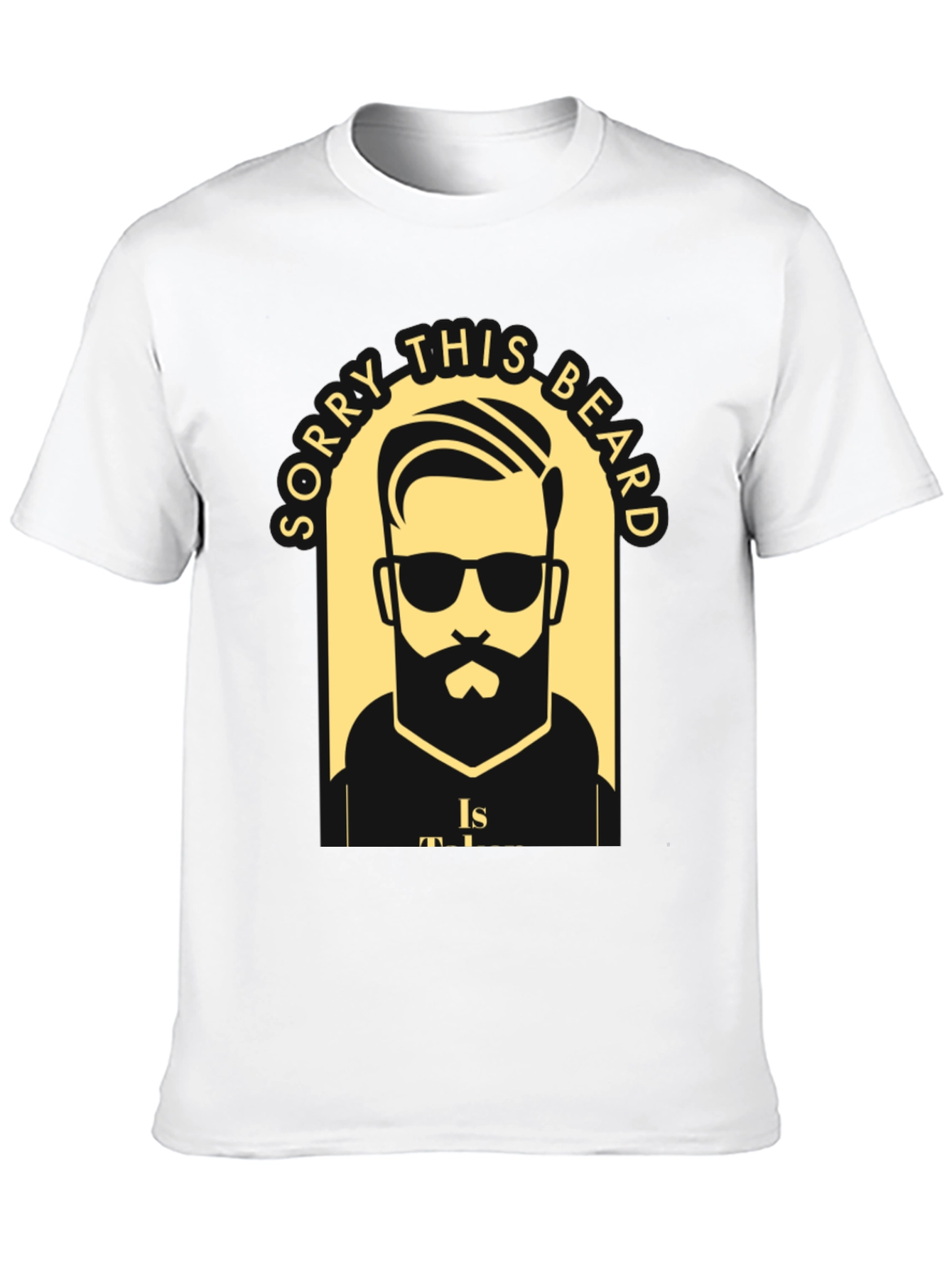 Camiseta Negra Lo Siento Esta Barba Está Ocupada