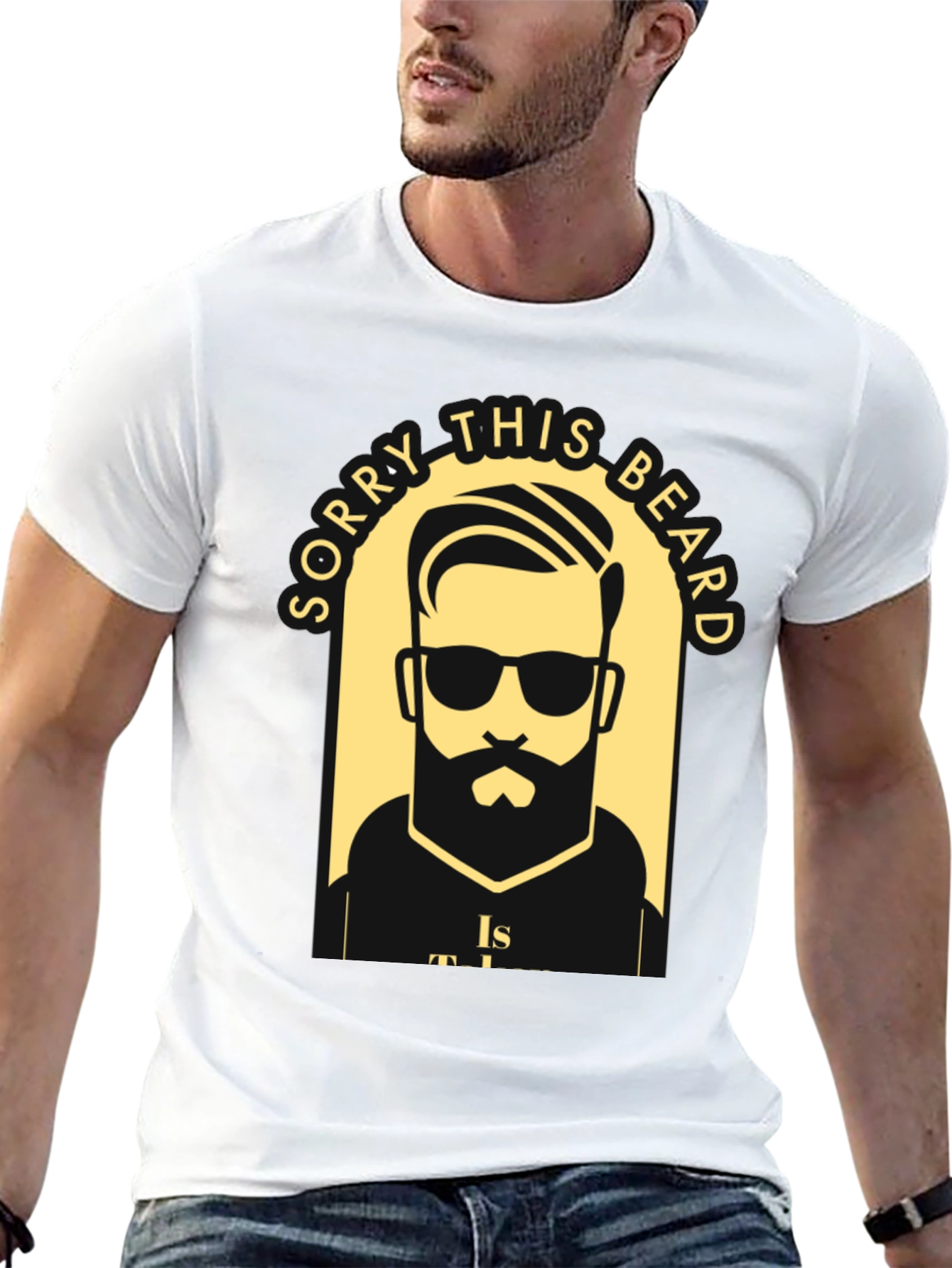 Camiseta Negra Lo Siento Esta Barba Está Ocupada