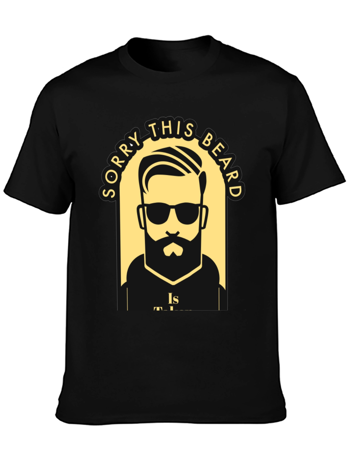 Camiseta Negra Lo Siento Esta Barba Está Ocupada