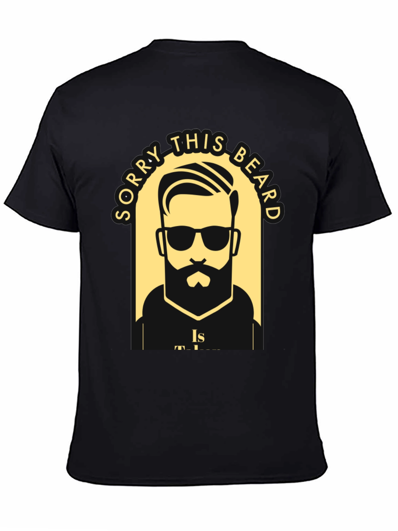 Camiseta Negra Lo Siento Esta Barba Está Ocupada