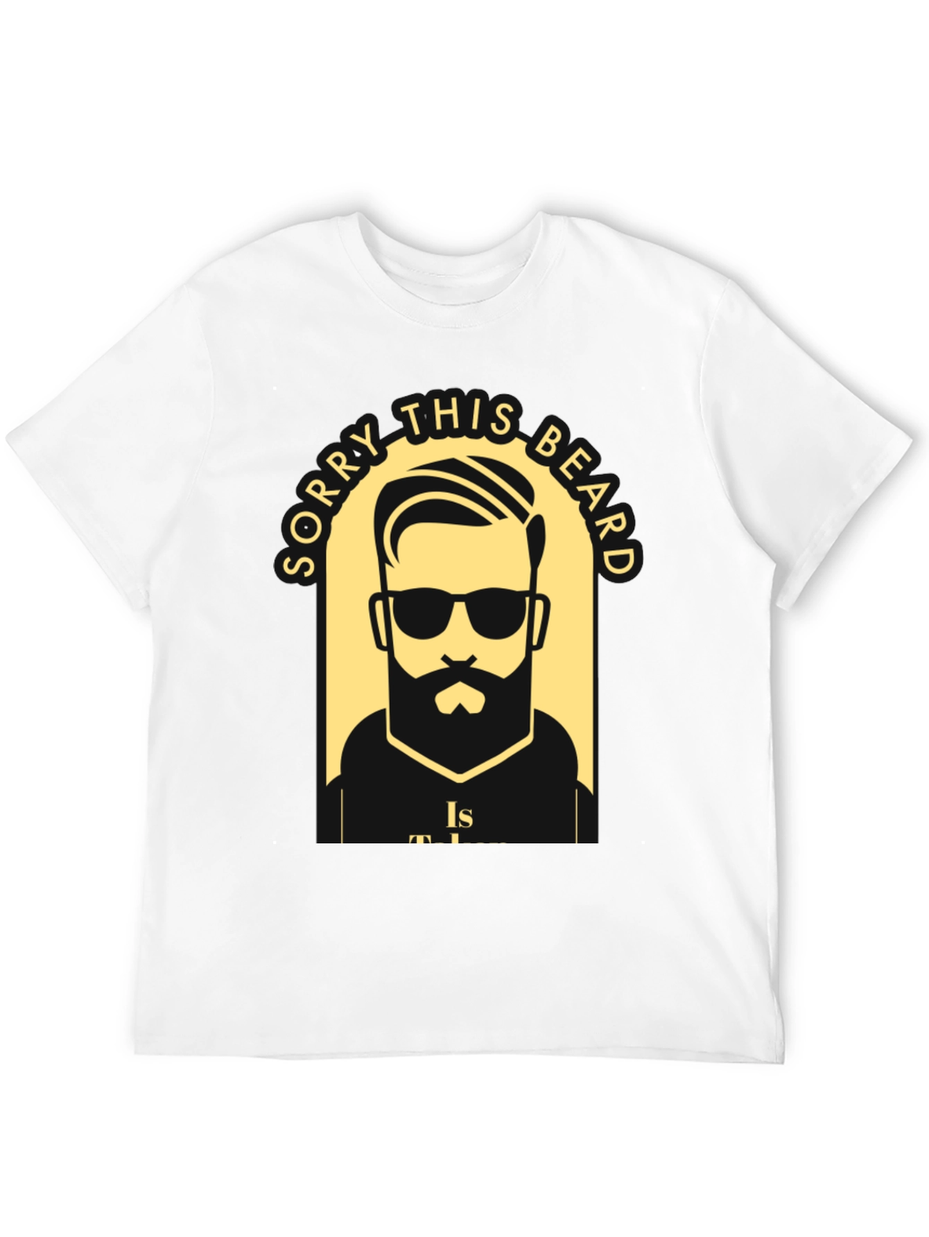 Camiseta Negra Lo Siento Esta Barba Está Ocupada