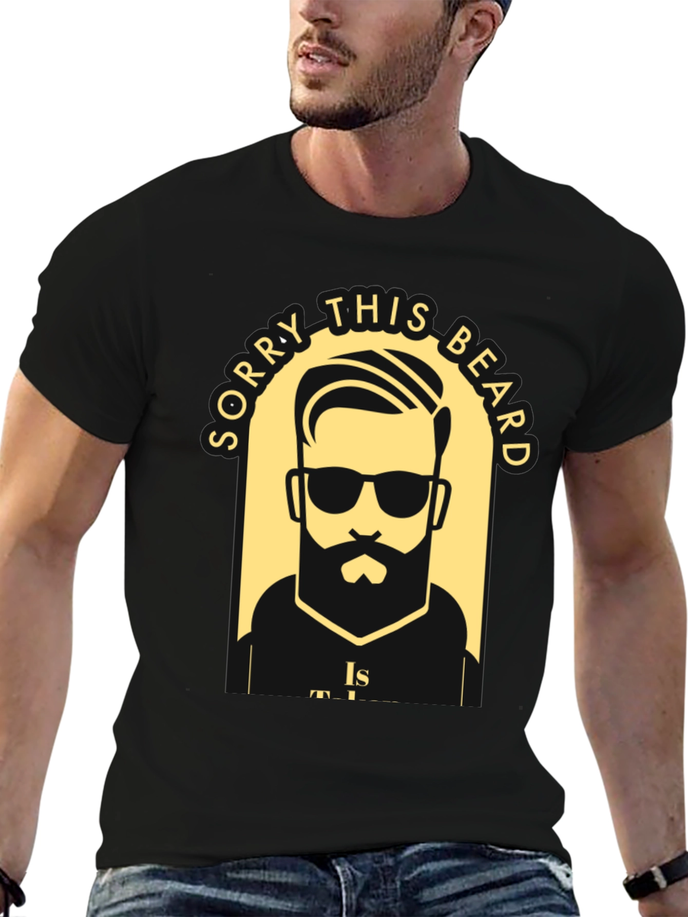 Camiseta Negra Lo Siento Esta Barba Está Ocupada