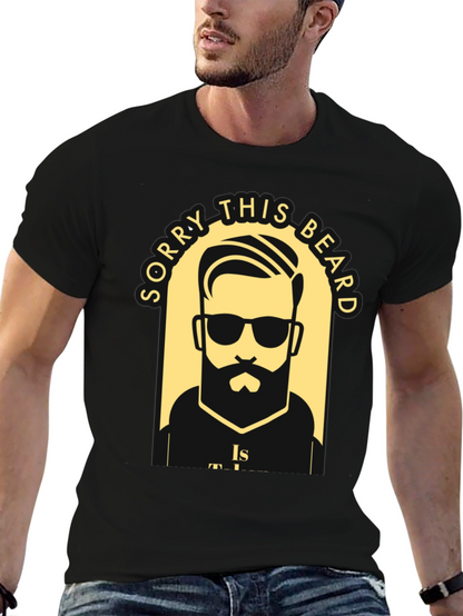 Camiseta Negra Lo Siento Esta Barba Está Ocupada