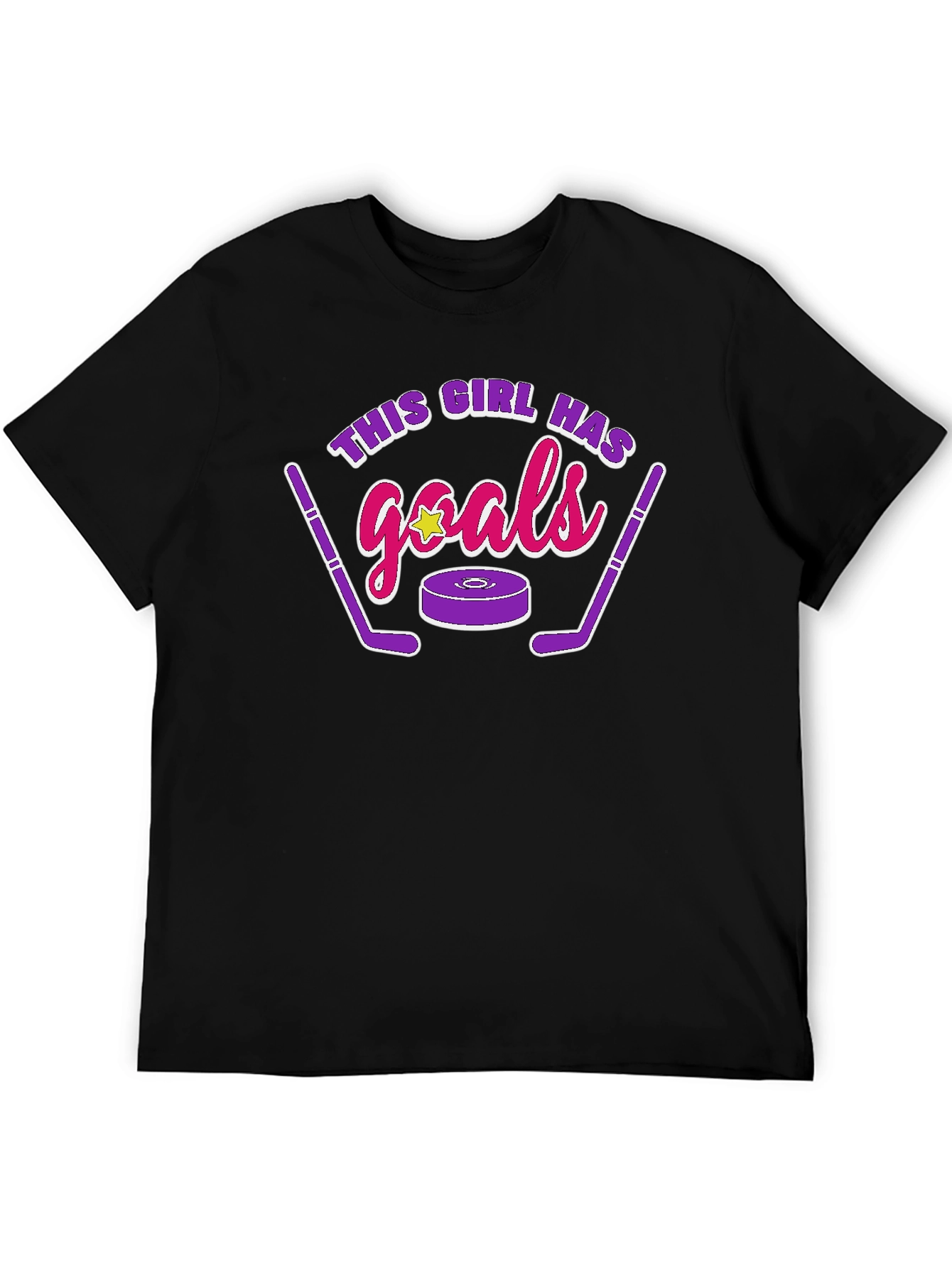 Camiseta Negra Esta Chica Tiene Goles