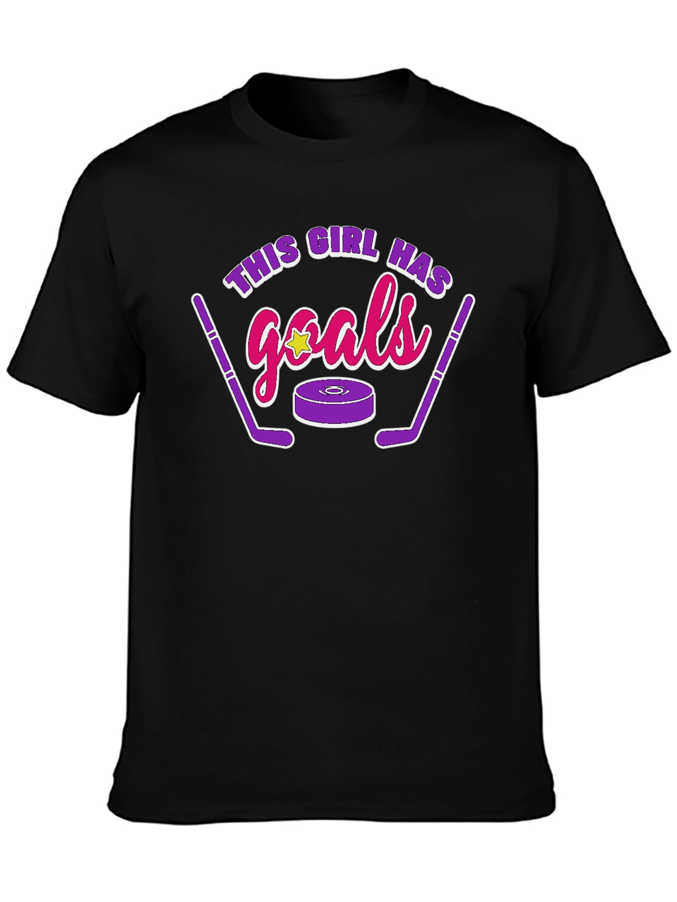 Camiseta Negra Esta Chica Tiene Goles