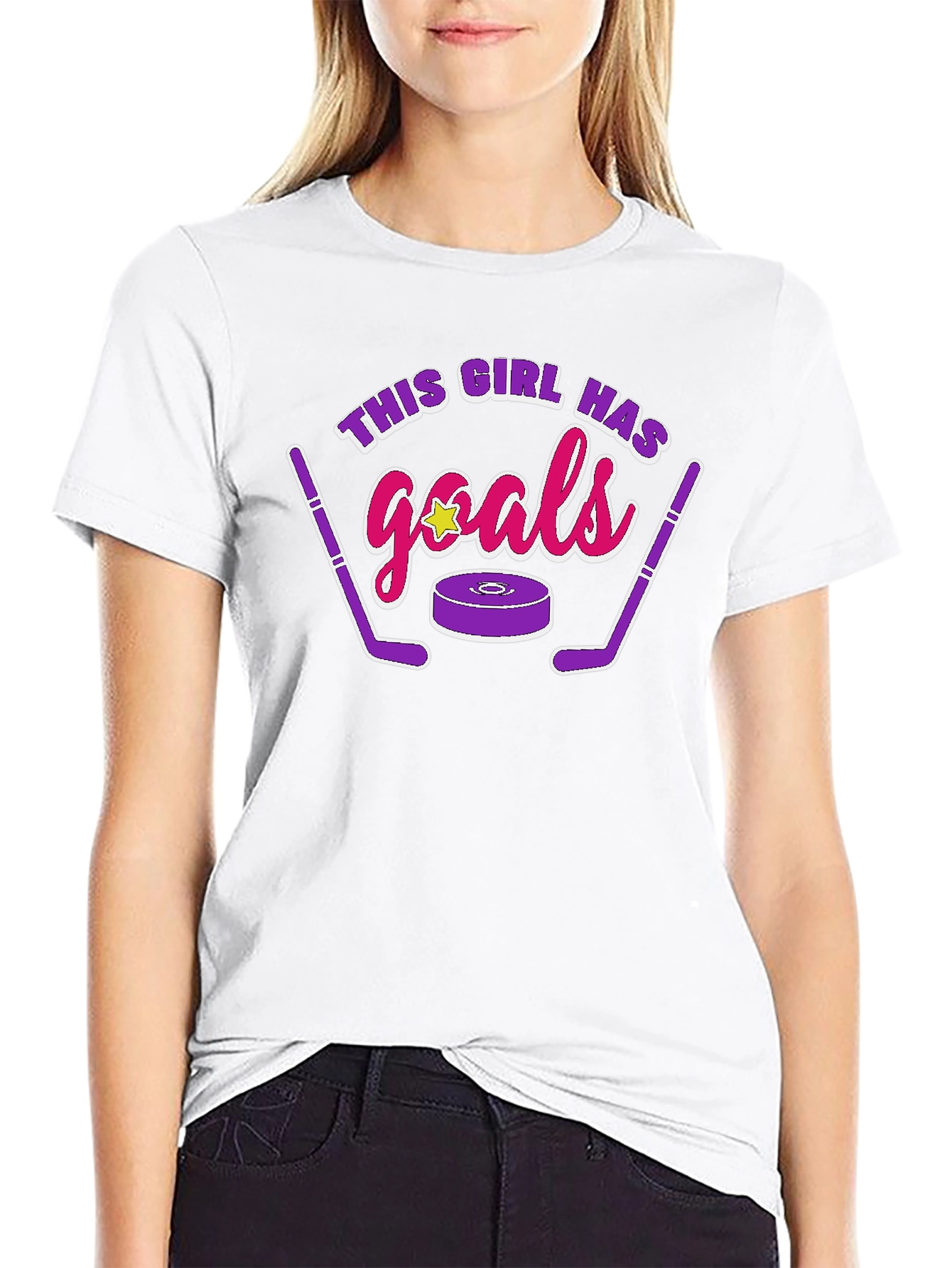 Camiseta Negra Esta Chica Tiene Goles