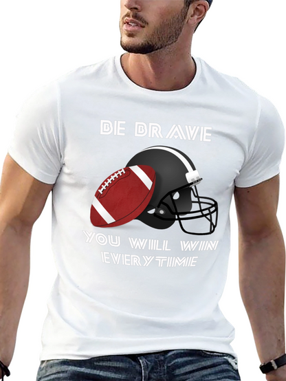 Camiseta Negra Fútbol Americano - Be Brave
