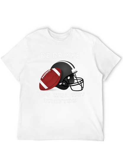 Camiseta Negra Fútbol Americano - Be Brave