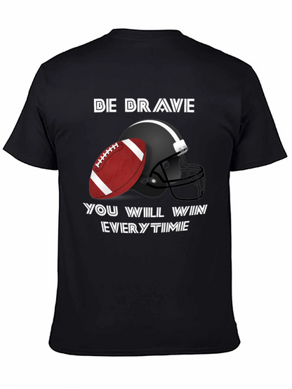 Camiseta Negra Fútbol Americano - Be Brave