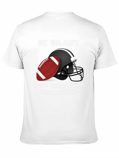 Camiseta Negra Fútbol Americano - Be Brave