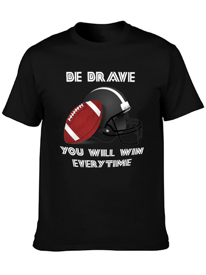 Camiseta Negra Fútbol Americano - Be Brave