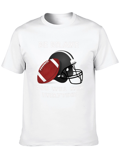 Camiseta Negra Fútbol Americano - Be Brave