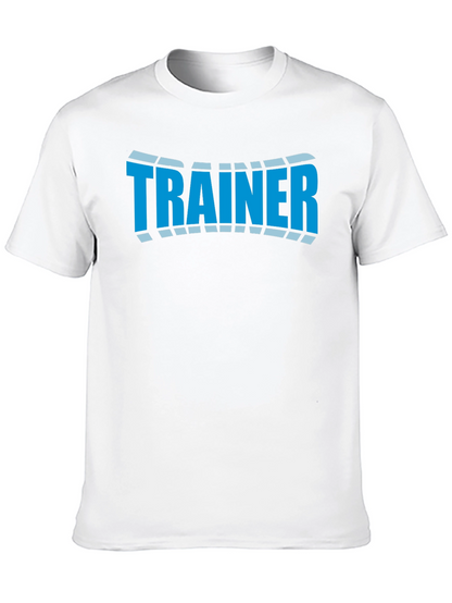 Camiseta Negra Trainer Diseño Moderno