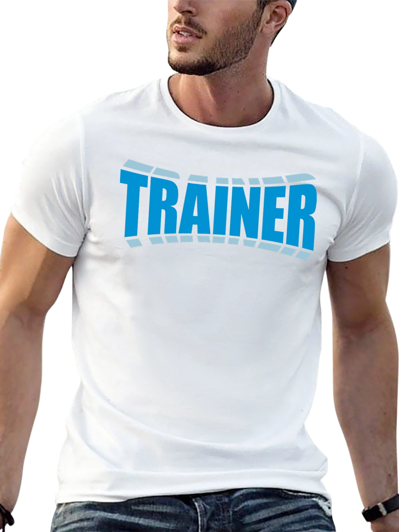 Camiseta Negra Trainer Diseño Moderno