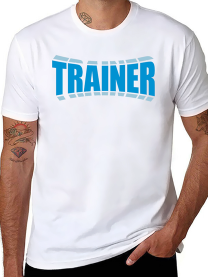 Camiseta Negra Trainer Diseño Moderno