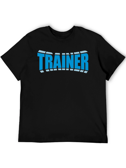 Camiseta Negra Trainer Diseño Moderno