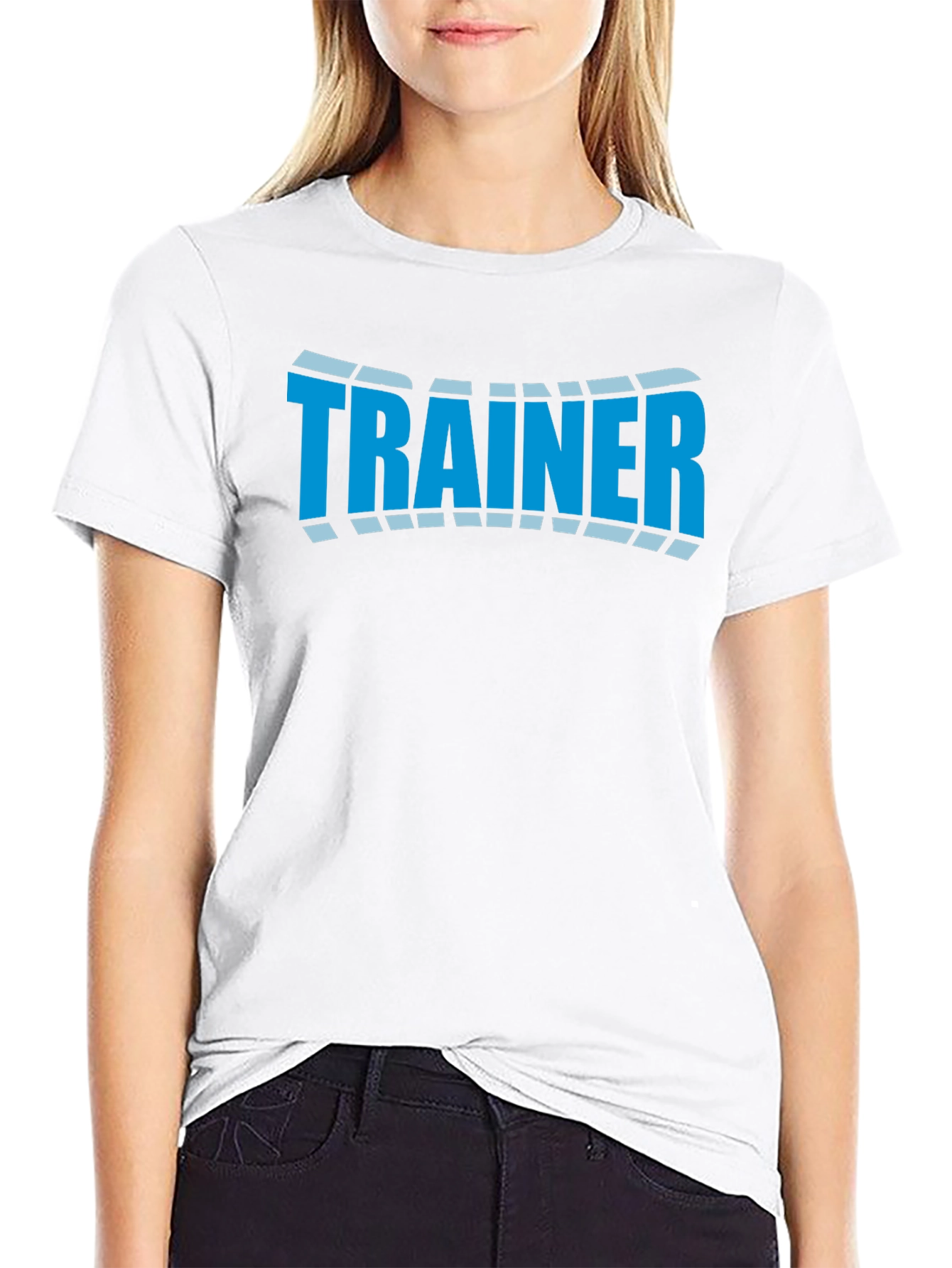 Camiseta Negra Trainer Diseño Moderno