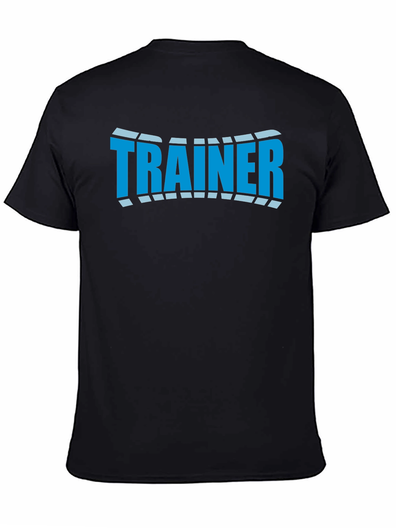 Camiseta Negra Trainer Diseño Moderno