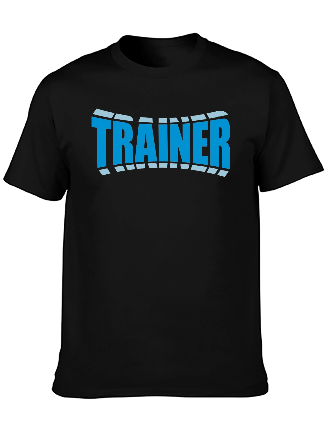 Camiseta Negra Trainer Diseño Moderno