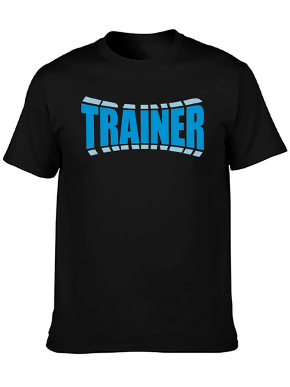 Camiseta Negra Trainer Diseño Moderno