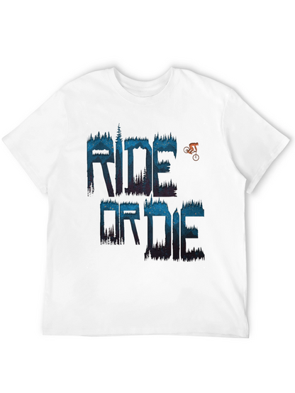 Camiseta Negra Ride or Die para Aventureros
