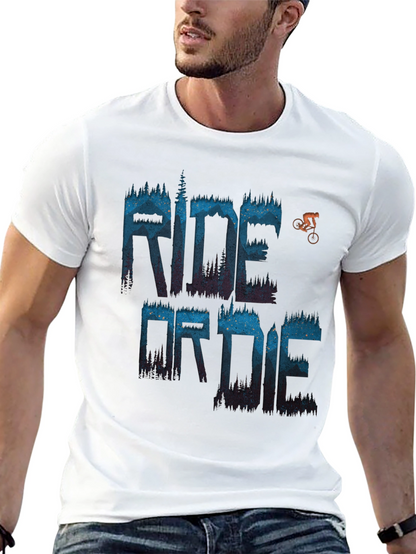 Camiseta Negra Ride or Die para Aventureros