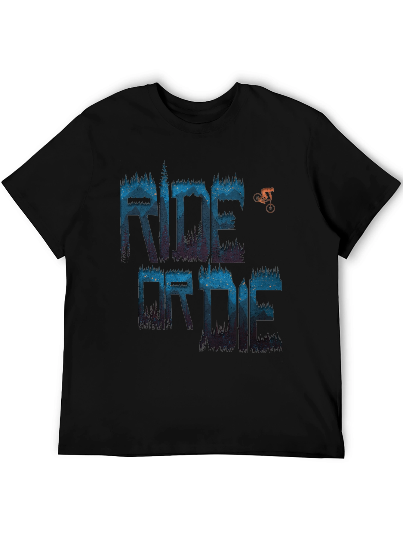 Camiseta Negra Ride or Die para Aventureros
