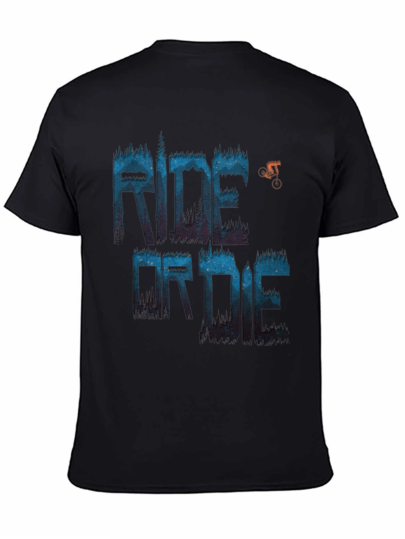 Camiseta Negra Ride or Die para Aventureros