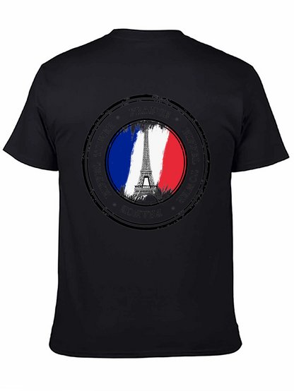 Camiseta Negra Torre Eiffel Francia