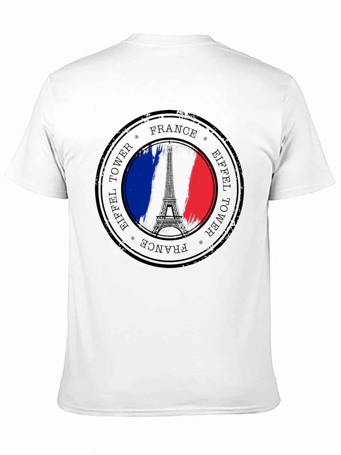 Camiseta Negra Torre Eiffel Francia
