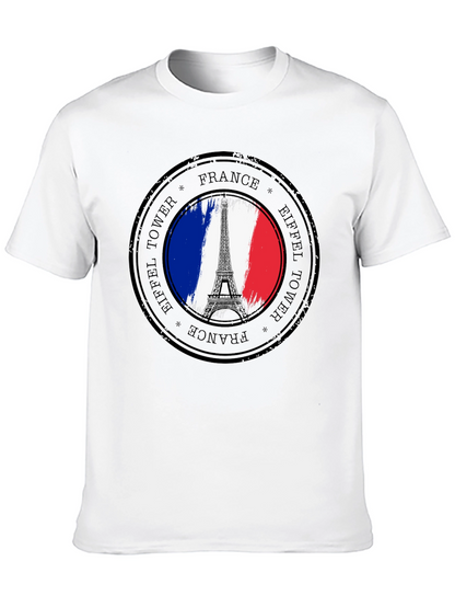 Camiseta Negra Torre Eiffel Francia