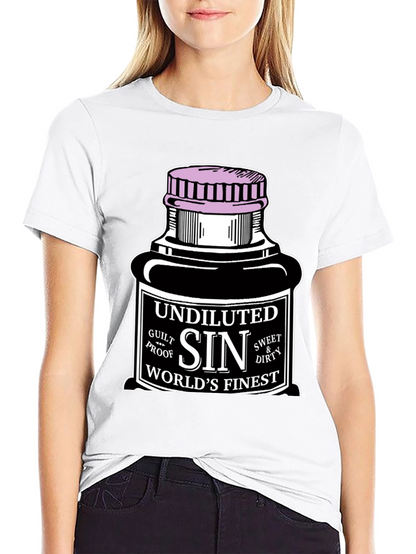 Camiseta Negra Sin para Hombre