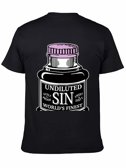 Camiseta Negra Sin para Hombre