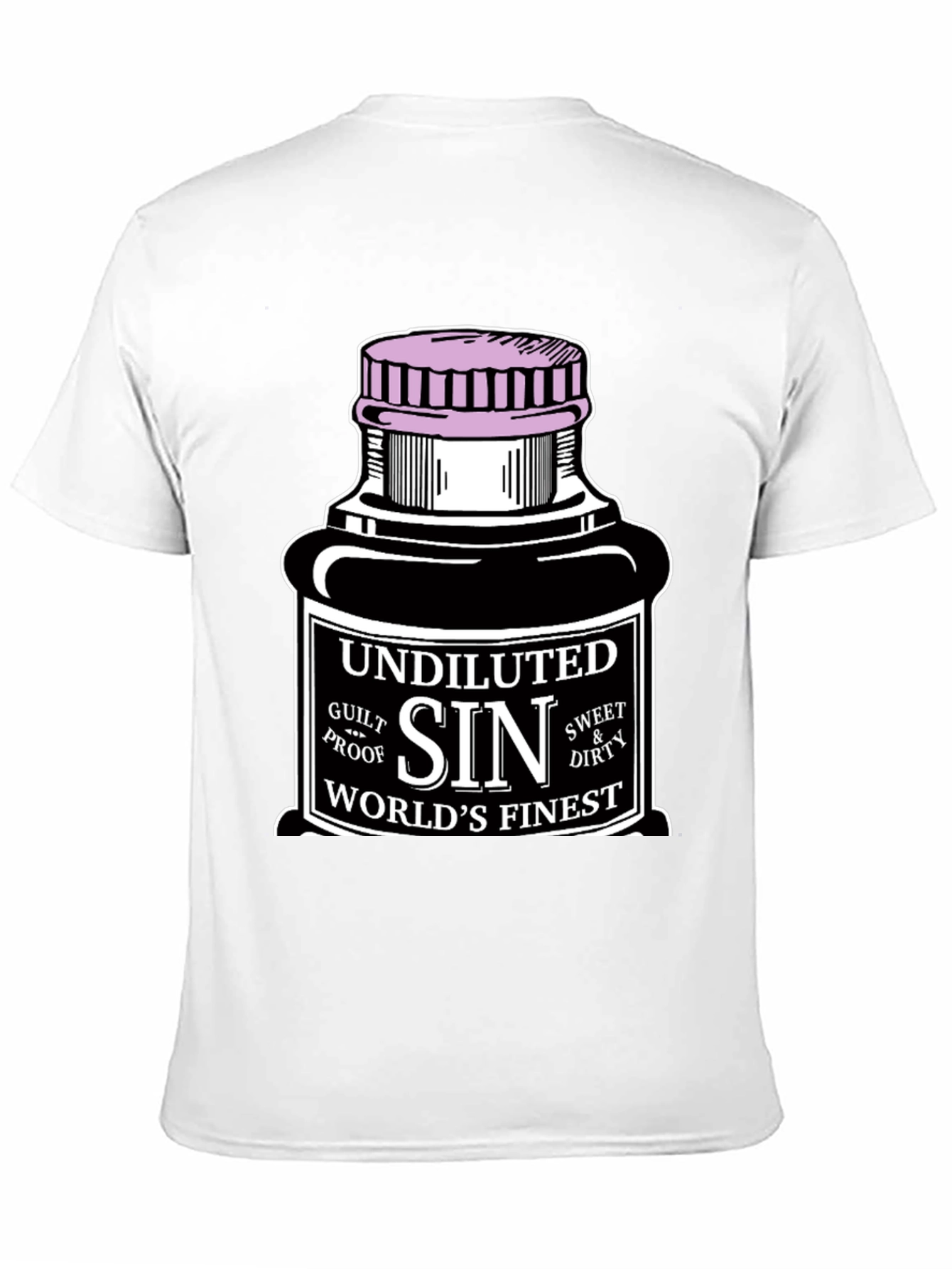 Camiseta Negra Sin para Hombre