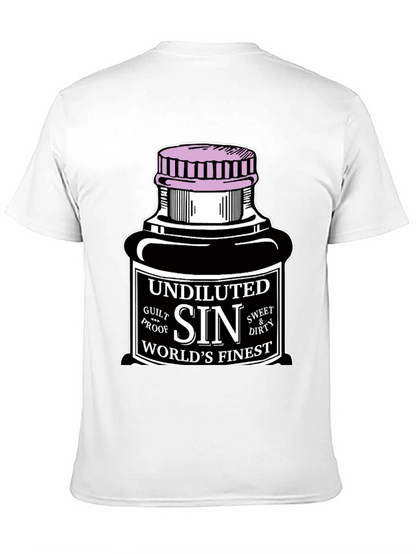 Camiseta Negra Sin para Hombre