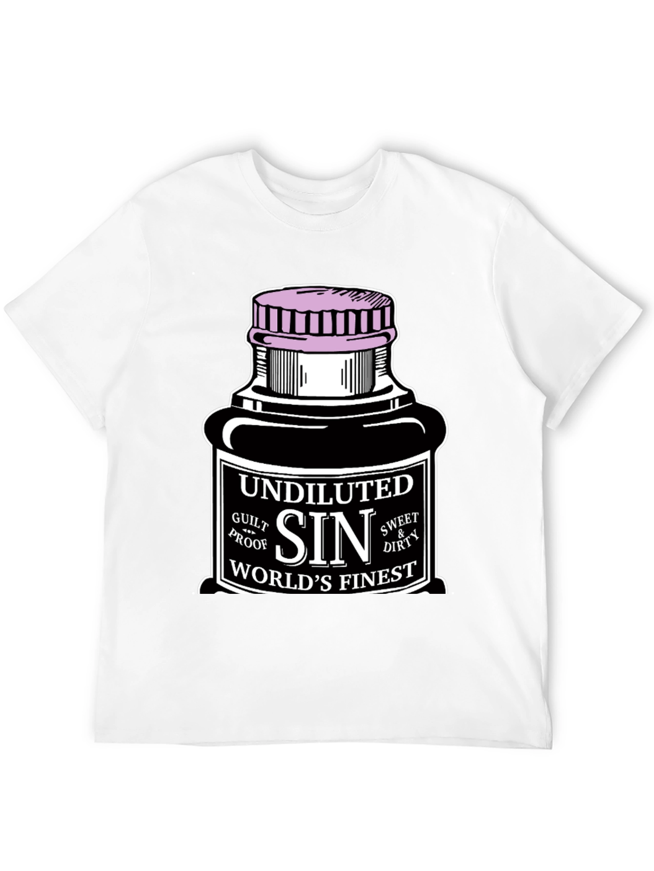 Camiseta Negra Sin para Hombre