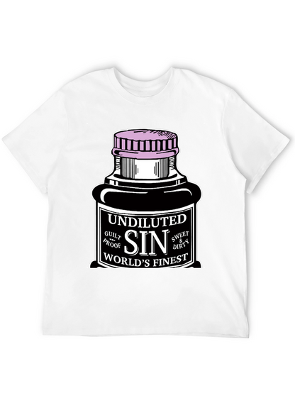 Camiseta Negra Sin para Hombre