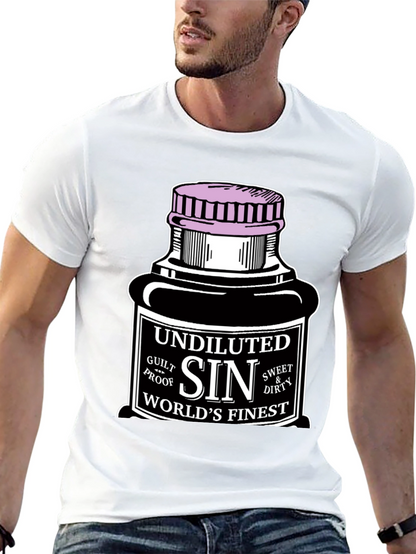 Camiseta Negra Sin para Hombre