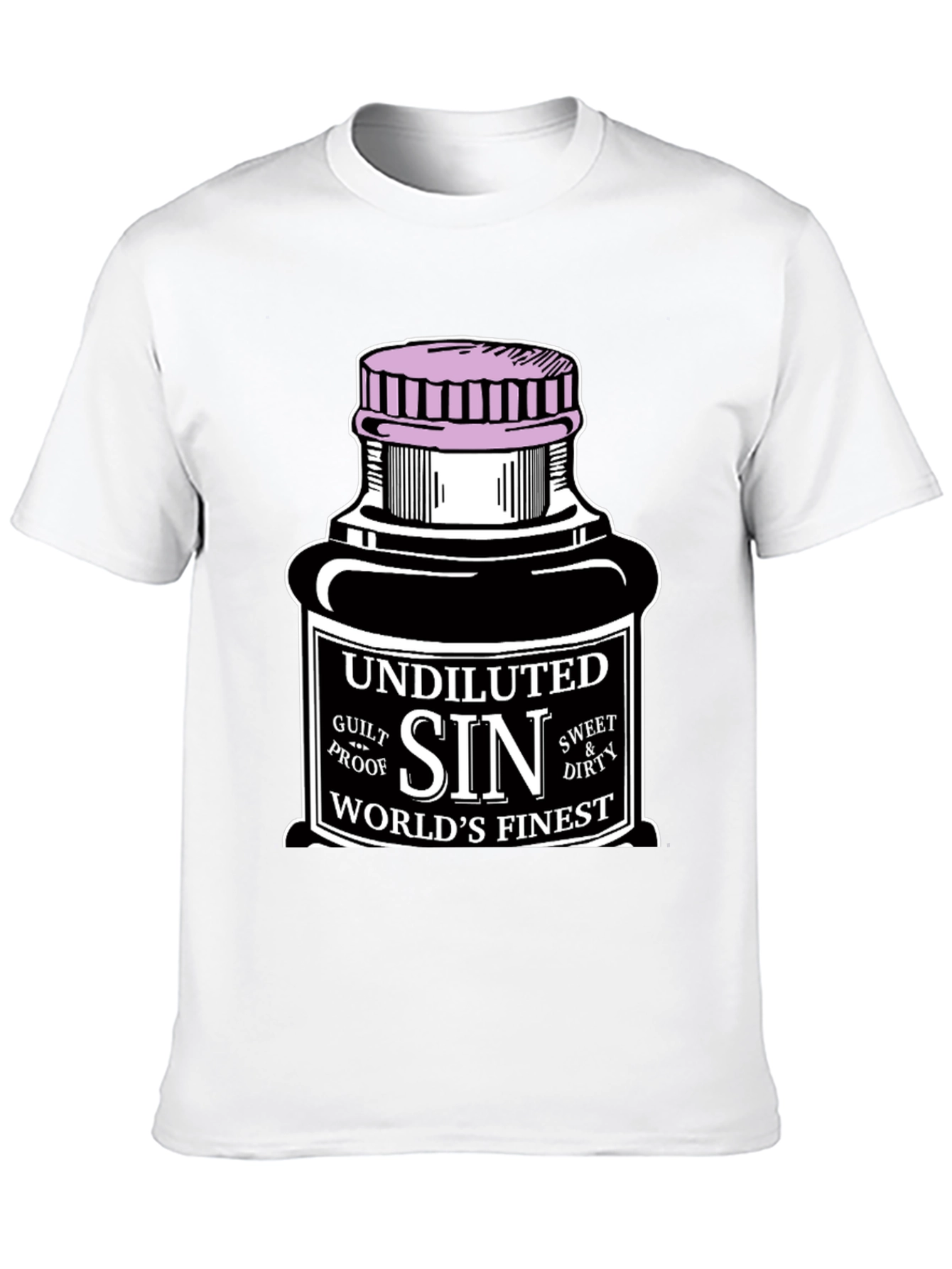 Camiseta Negra Sin para Hombre
